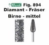 Fräser Diamant Busch  Fig. 894 060