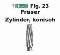 Zylinder, konisch - Fräser Fig. 23