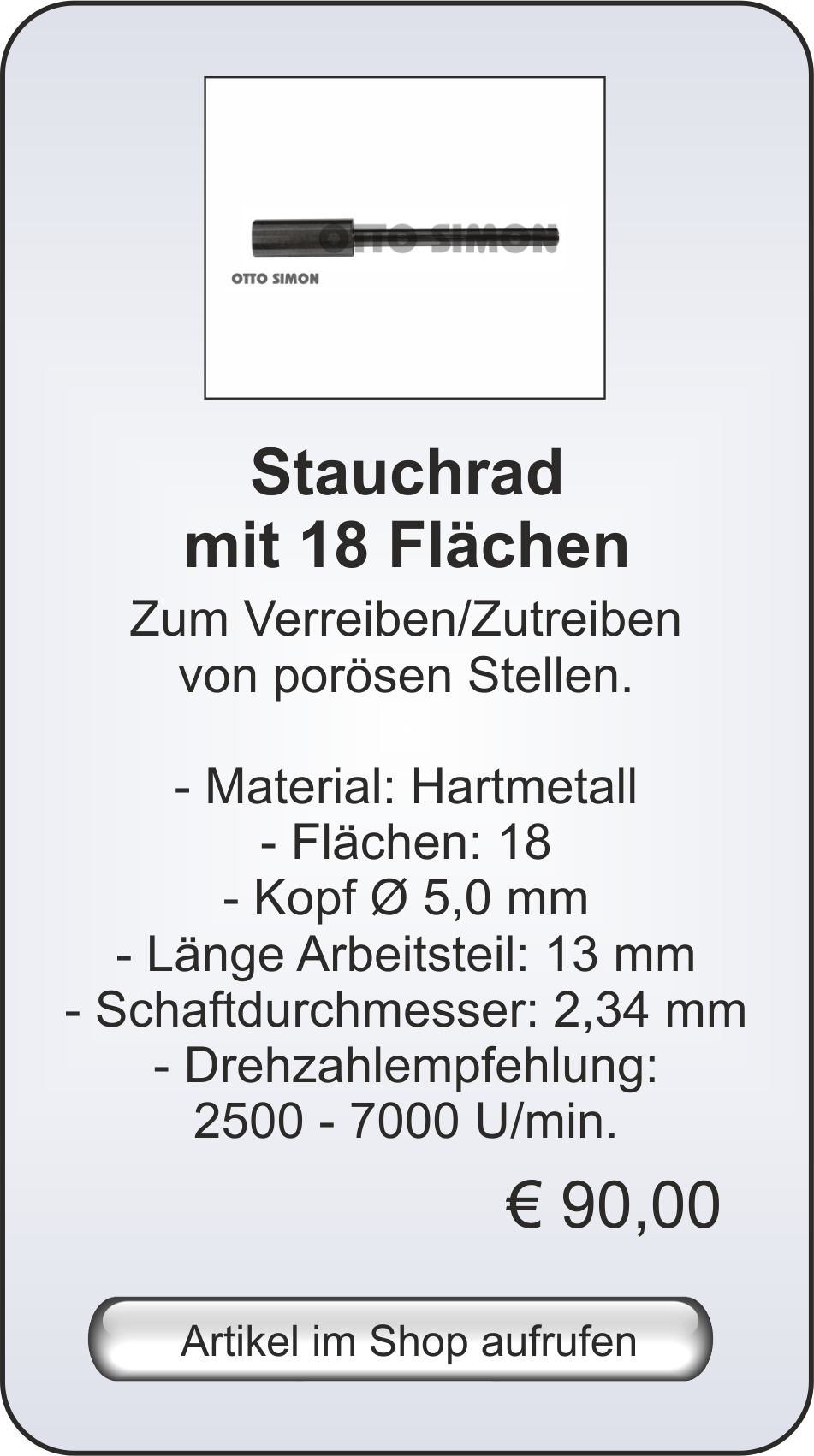 Stauchrad